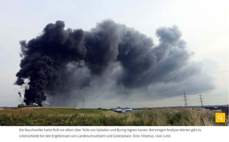 2021-08-26-KSTA-Explosion in Leverkusen Brandbekämpfer mit Schadstoffen belastet
