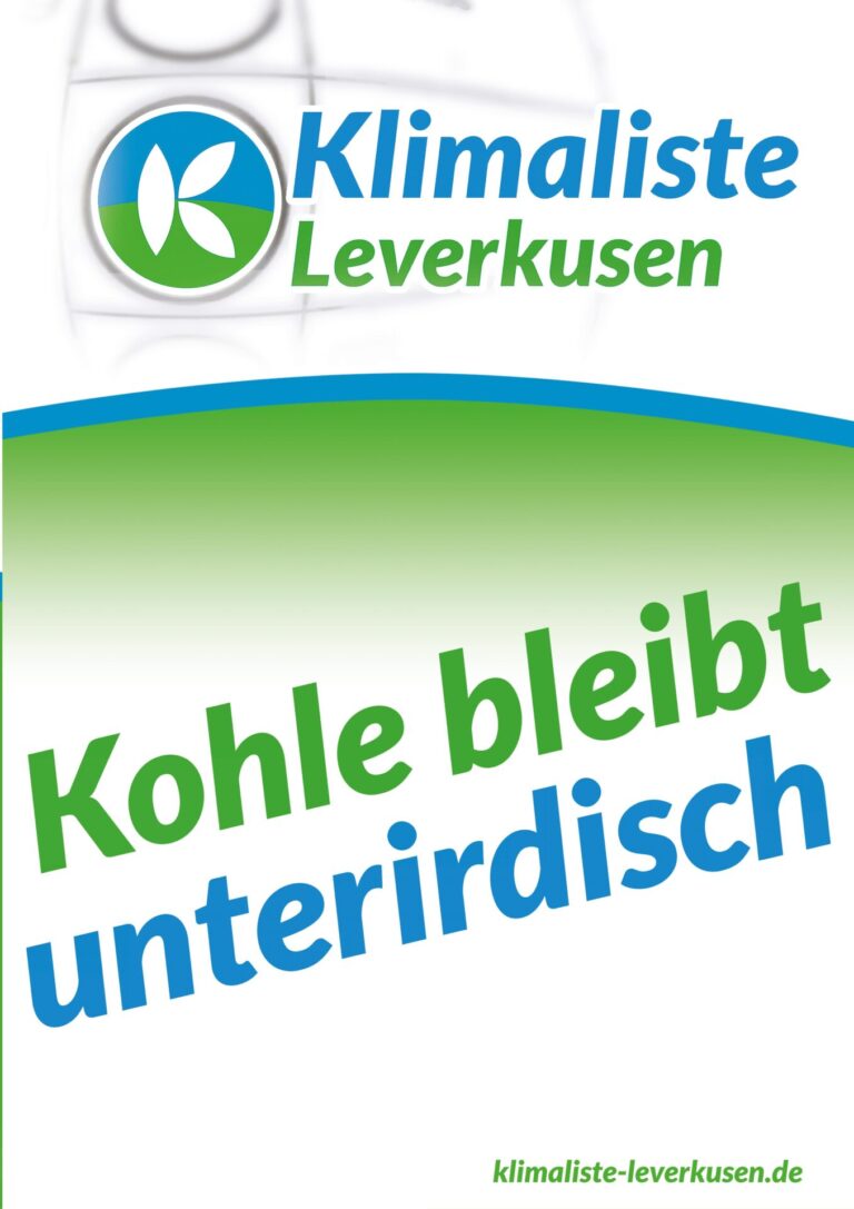KLL-Plakat – Kohle bleibt unterirdisch