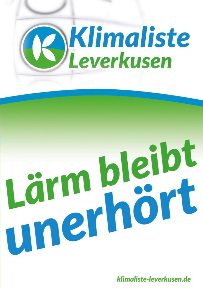 KLL-Plakat – Lärm bleibt unerhört